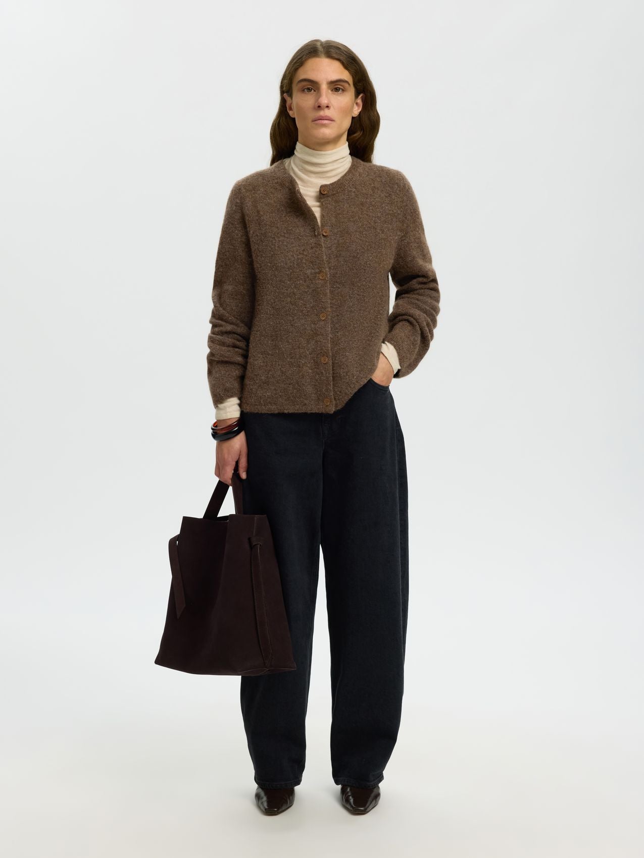 SELECTED SLWLULU NEW LS KNIT CARDIGAN NOOS