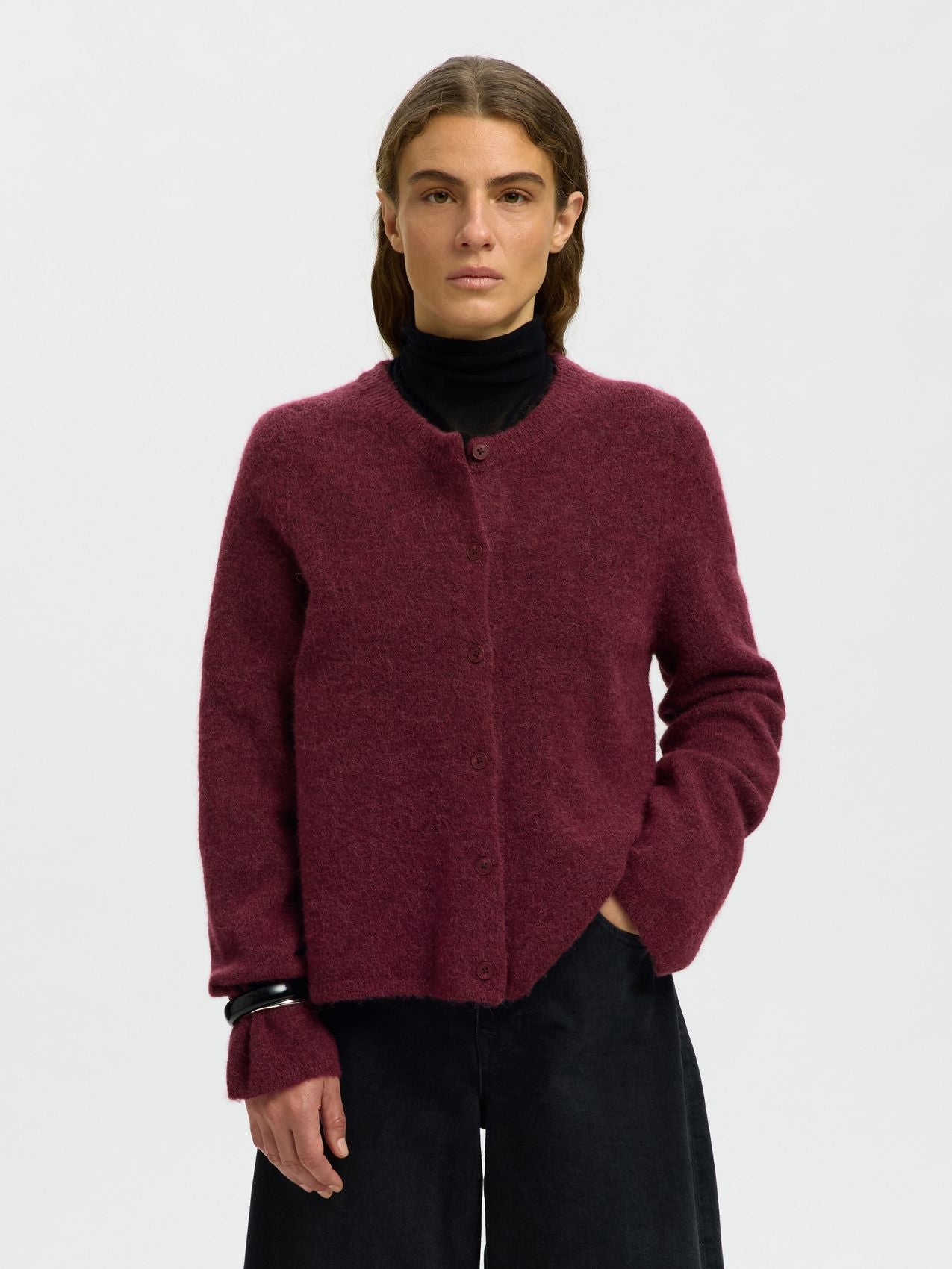 SELECTED SLWLULU NEW LS KNIT CARDIGAN NOOS