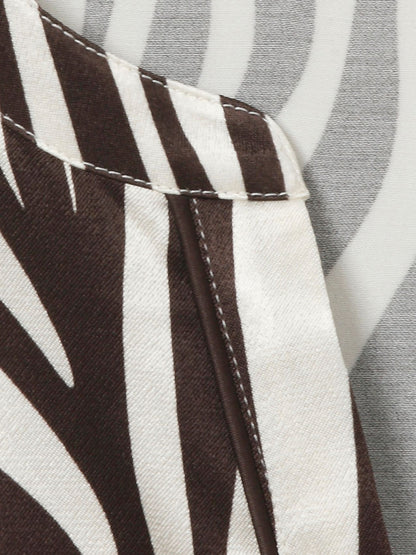VIA APPIA Bluse V-Ausschnitt 1/1 Arm Druck