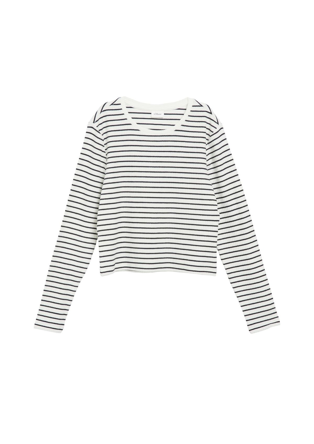 OLIVER TWIST Cropped Longsleeve mit Rippstruktur 134 140