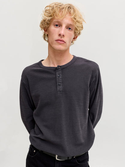 JACK & JONES JPRBLUAARON LS HENLEY TEE SN