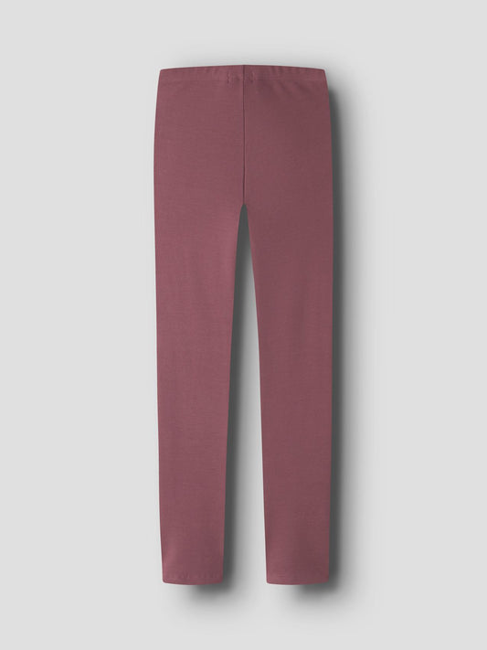 BESTSELLER NKFDAVINA SOLID SWE LEGGING BRU N NOOS