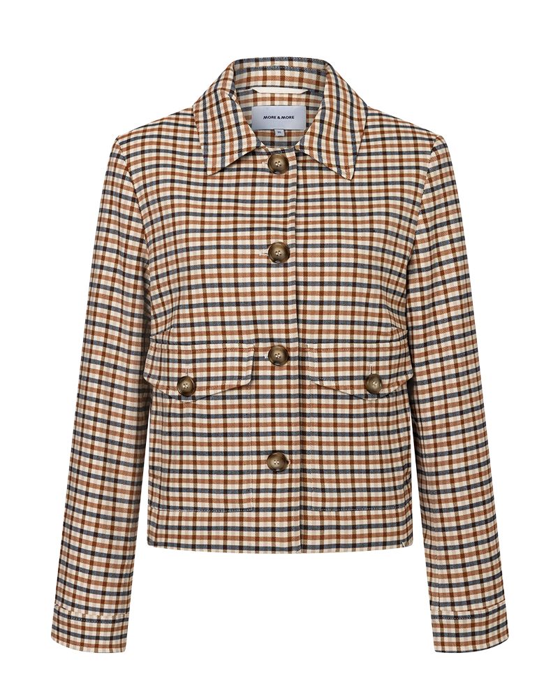 MORE & MORE Kurzjacke mit Karomuster