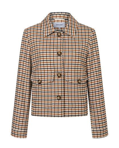MORE & MORE Kurzjacke mit Karomuster
