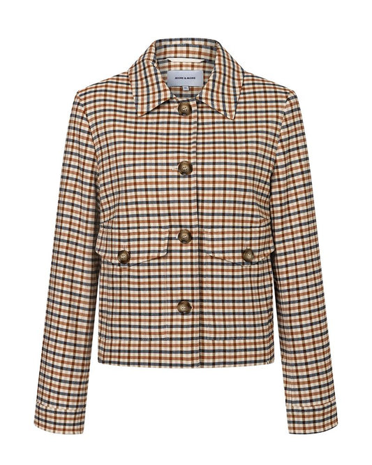MORE & MORE Kurzjacke mit Karomuster