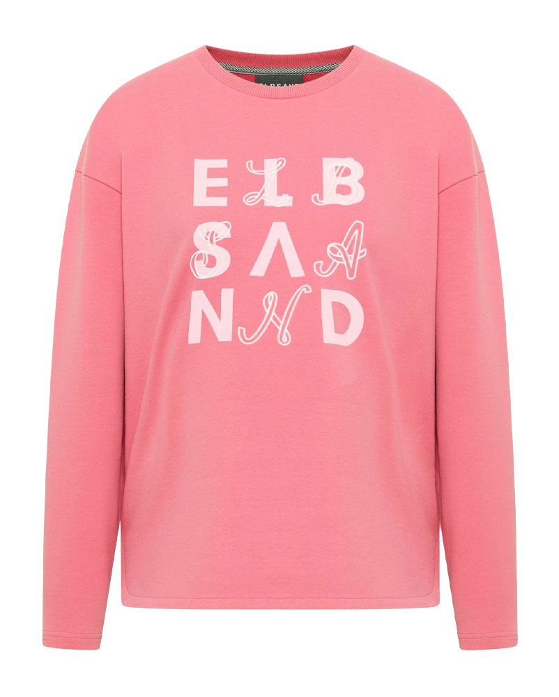 ELBSAND Sweatshirt mit Logoprint