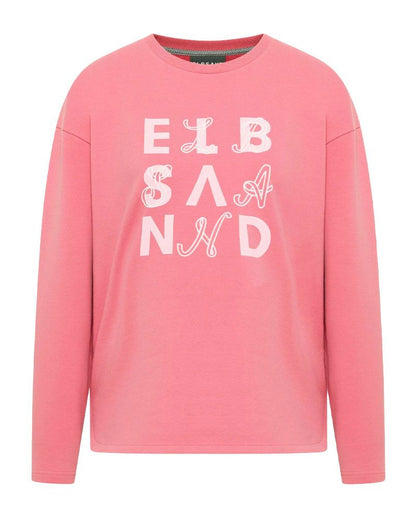 ELBSAND Sweatshirt mit Logoprint