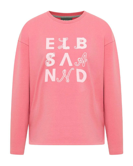 ELBSAND Sweatshirt mit Logoprint