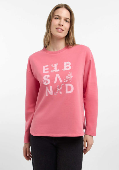 ELBSAND Sweatshirt mit Logoprint