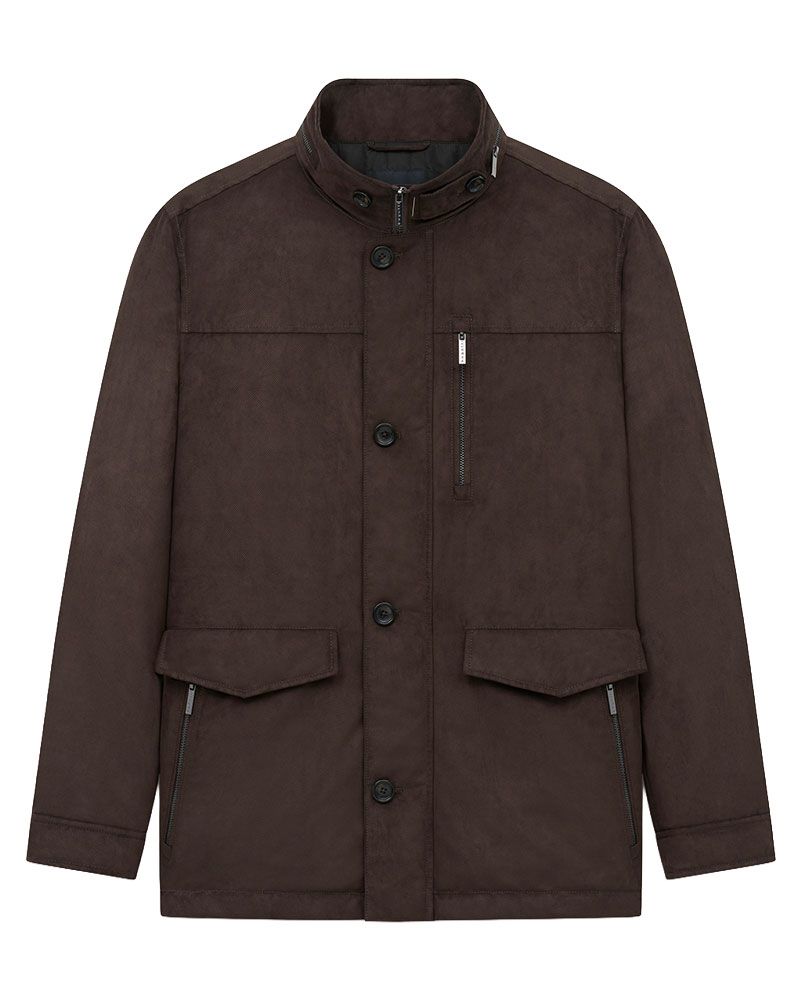 BRINKMANN Veloursjacke mit Stehkragen