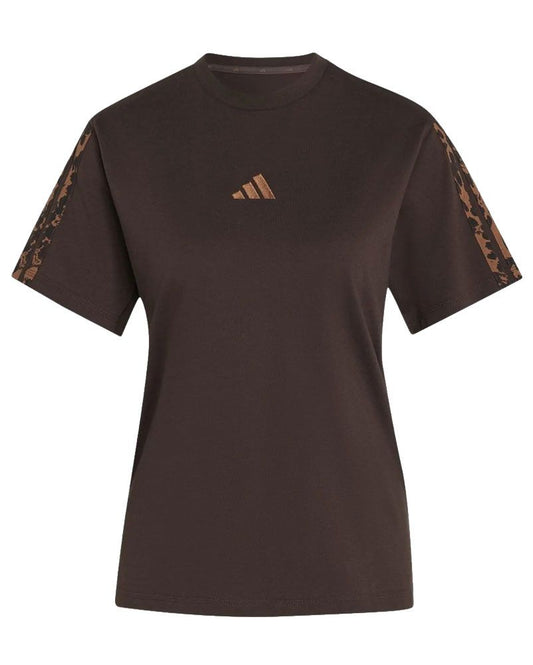 ADIDAS T-Shirt mit Animal-Print