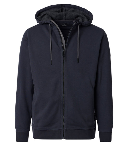 CASA MODA Sweatjacke mit Kapuze