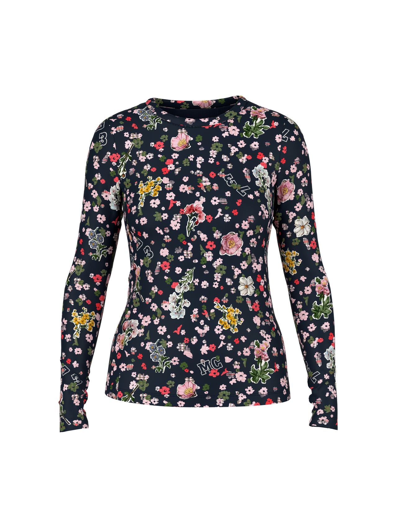 MARC CAIN Langarm-Shirt mit floralem Allover-Print 44