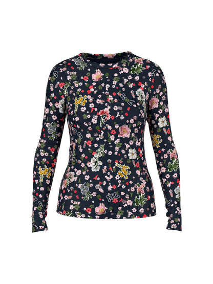 MARC CAIN Langarm-Shirt mit floralem Allover-Print 44