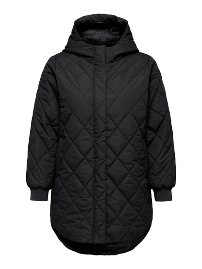 ONLY CARMAKOMA CARJULIET QUILTD HOOD ZIP COAT OTW NOOS L-50 52