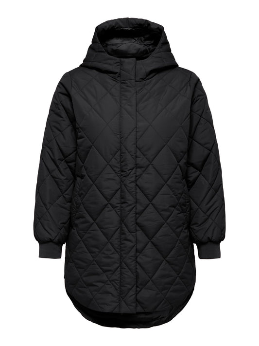 ONLY CARMAKOMA CARJULIET QUILTD HOOD ZIP COAT OTW NOOS L-50 52