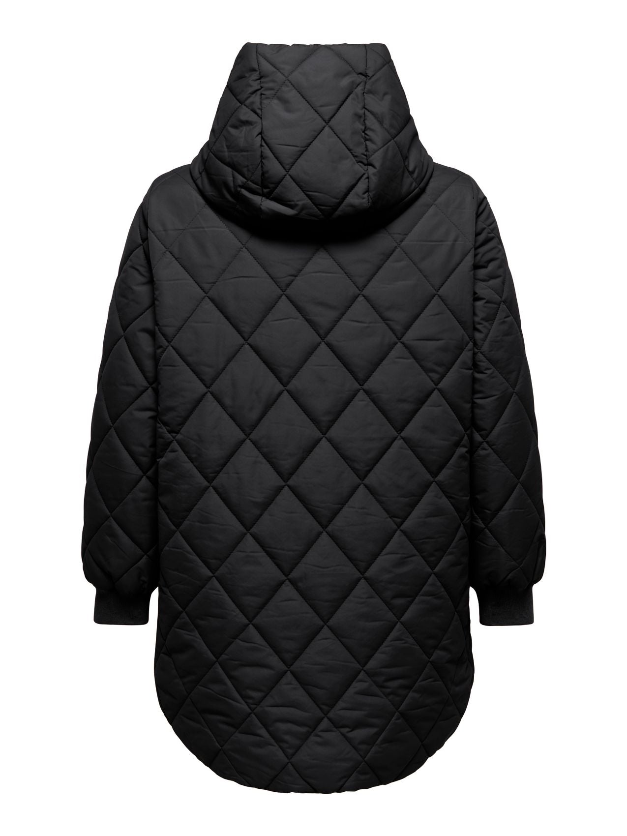 ONLY CARMAKOMA CARJULIET QUILTD HOOD ZIP COAT OTW NOOS