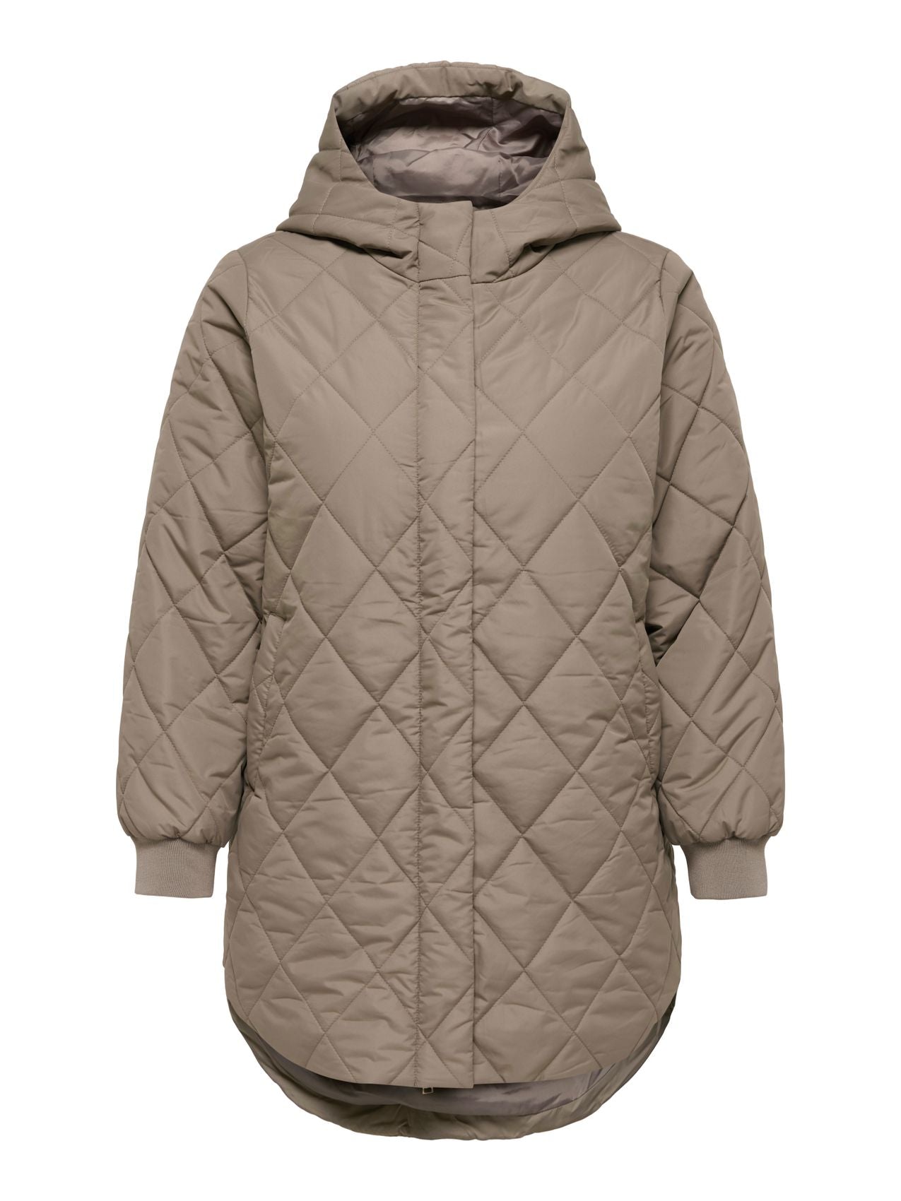 ONLY CARMAKOMA CARJULIET QUILTD HOOD ZIP COAT OTW NOOS L-50 52