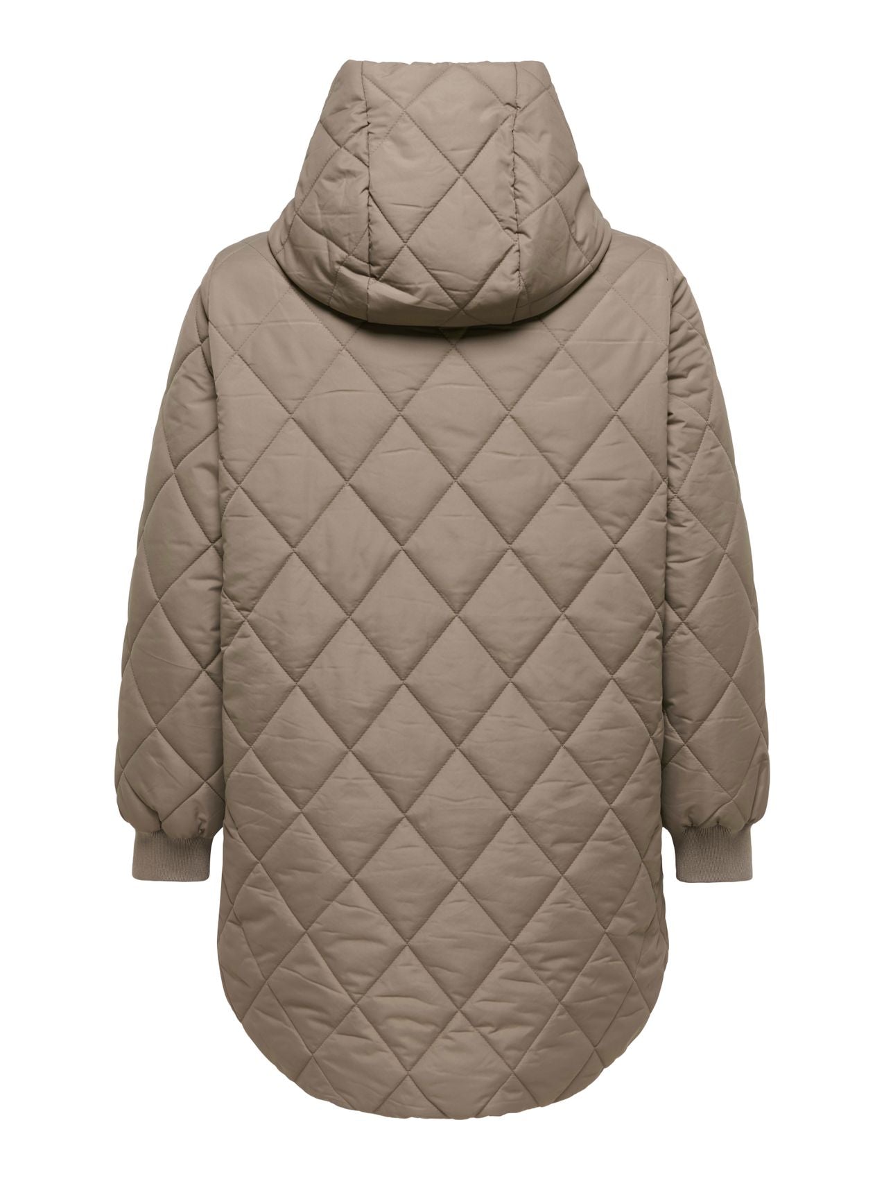 ONLY CARMAKOMA CARJULIET QUILTD HOOD ZIP COAT OTW NOOS