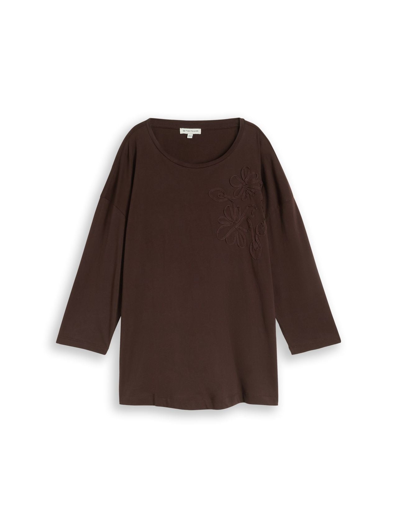 TOM TAILOR Plus Size - Loose Fit T-Shirt mit Blumen-Applikation 50