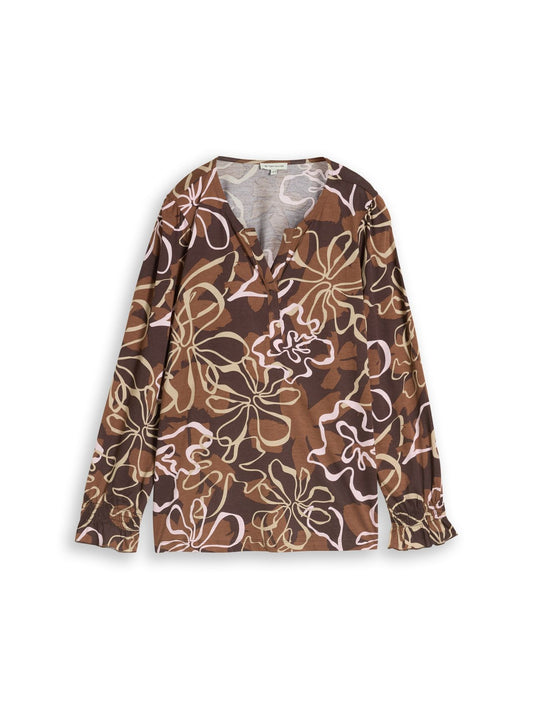 TOM TAILOR Plus Size - Blusenshirt mit Blumenmuster 50