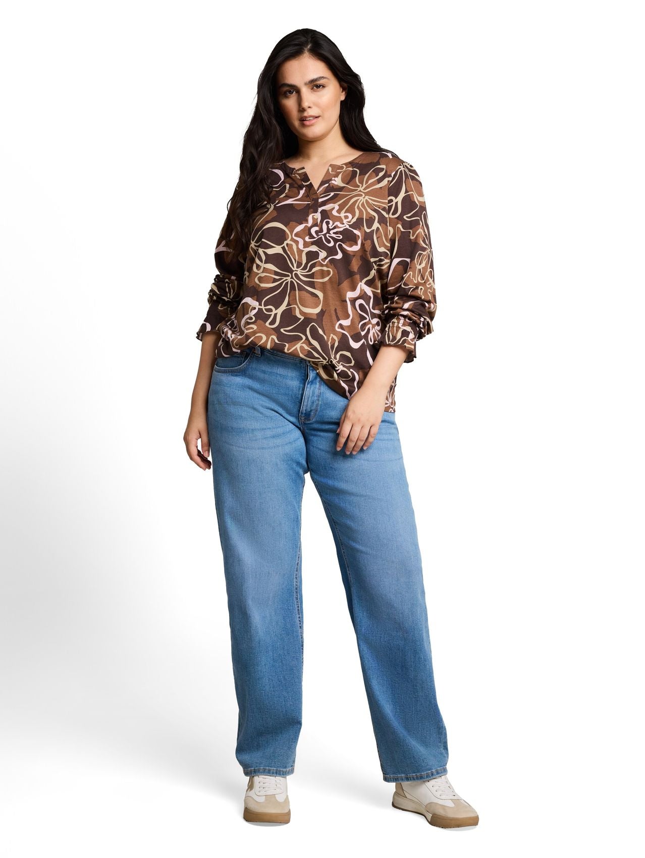 TOM TAILOR Plus Size - Blusenshirt mit Blumenmuster