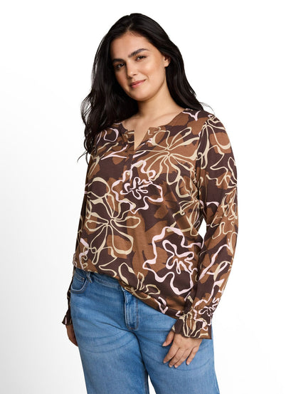 TOM TAILOR Plus Size - Blusenshirt mit Blumenmuster