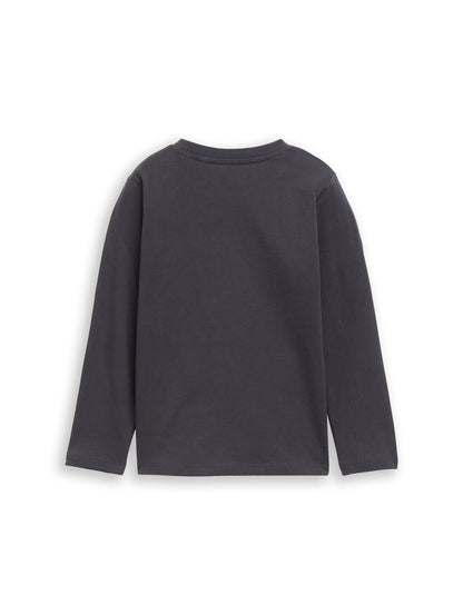 TOM TAILOR Langarmshirt mit Biber-Print