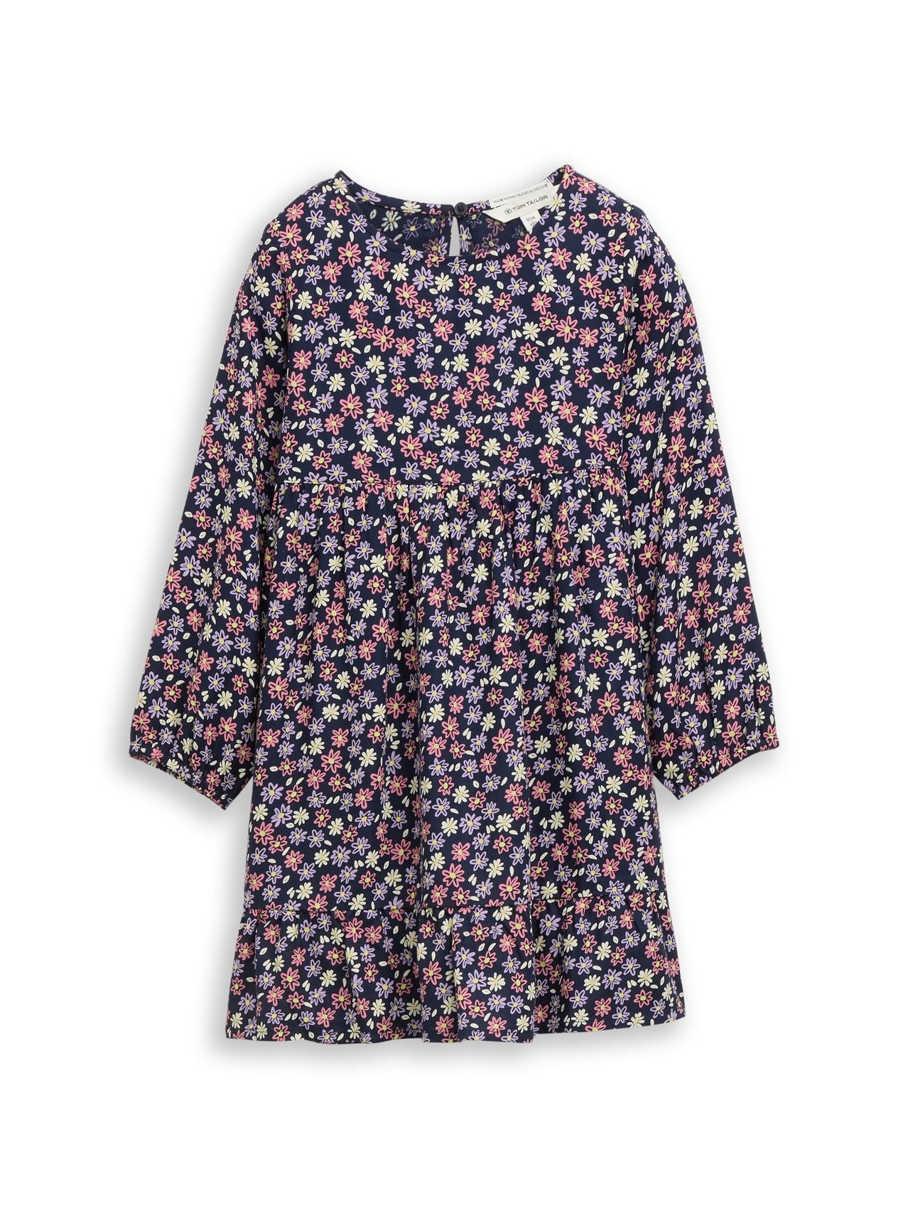 TOM TAILOR Mini-Kleid mit Blumen-Print