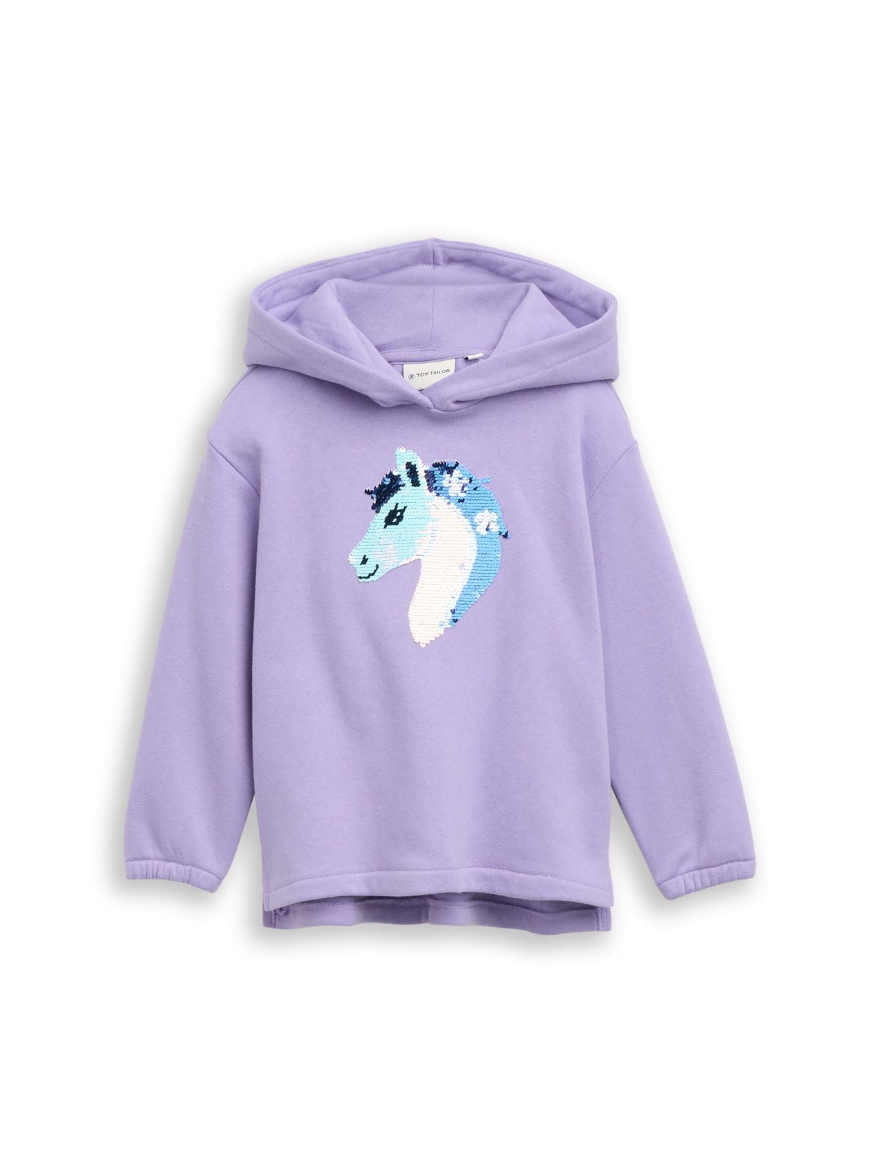 TOM TAILOR Hoodie Sweatshirt mit Wendepailletten