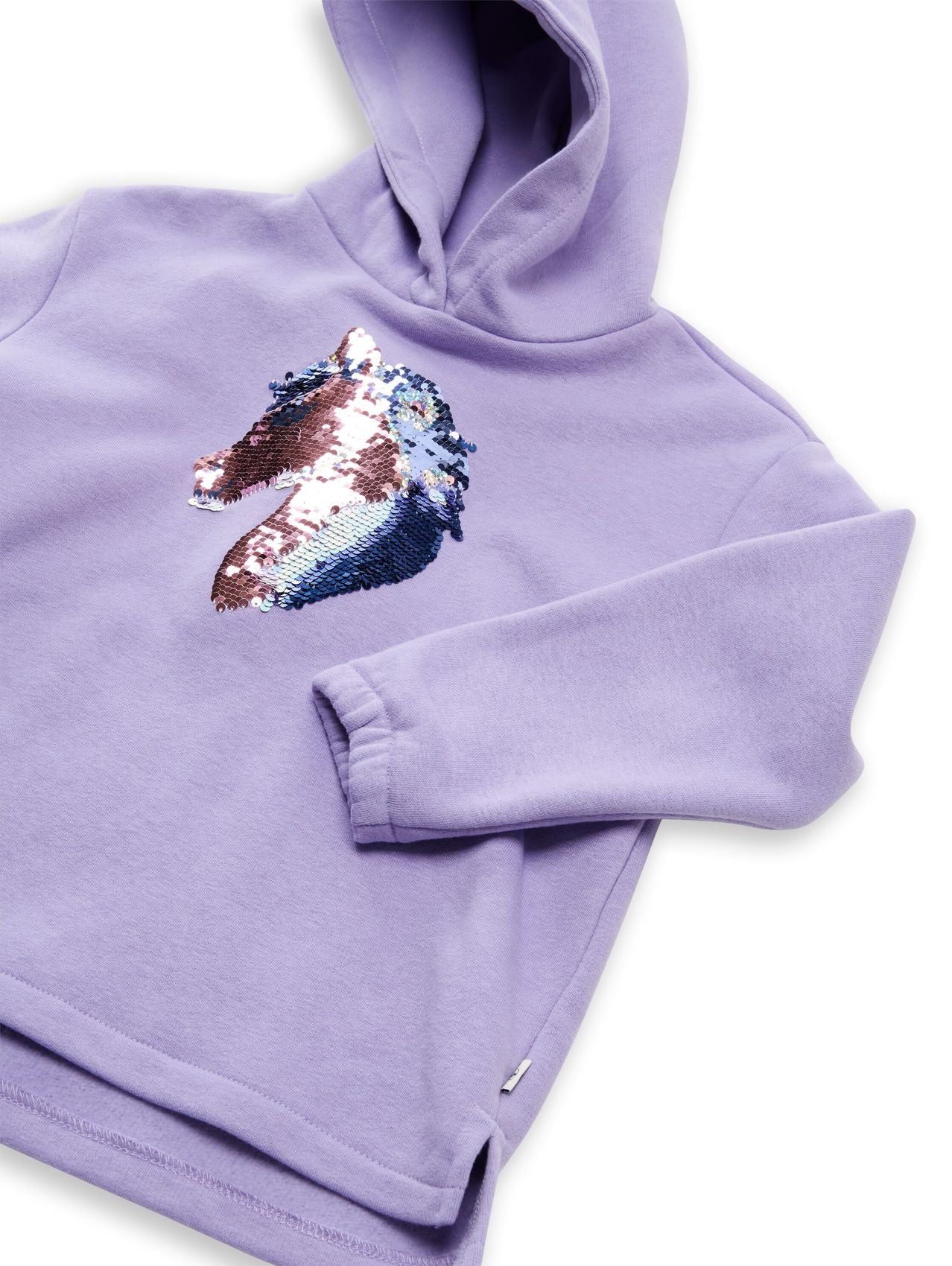 TOM TAILOR Hoodie Sweatshirt mit Wendepailletten