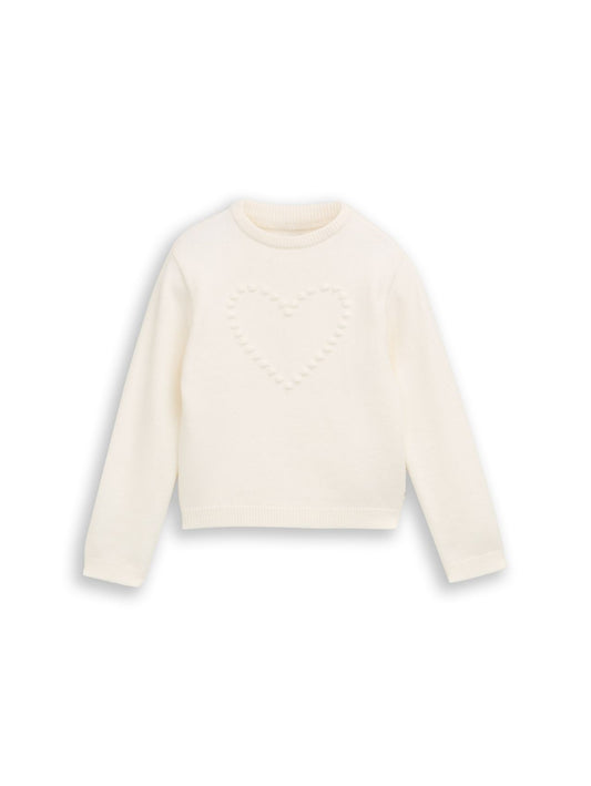 TOM TAILOR Strickpullover mit Herz-Motiv