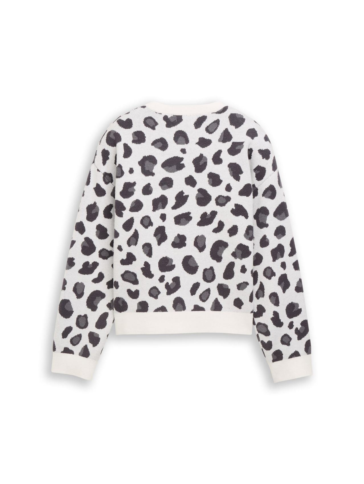TOM TAILOR Jacquard Strickpullover mit Leo-Muster