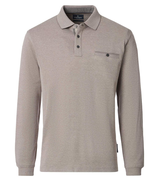 Polo-Shirt Langarm