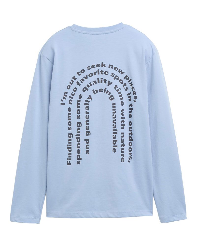 Langarmshirt mit Rückenprint