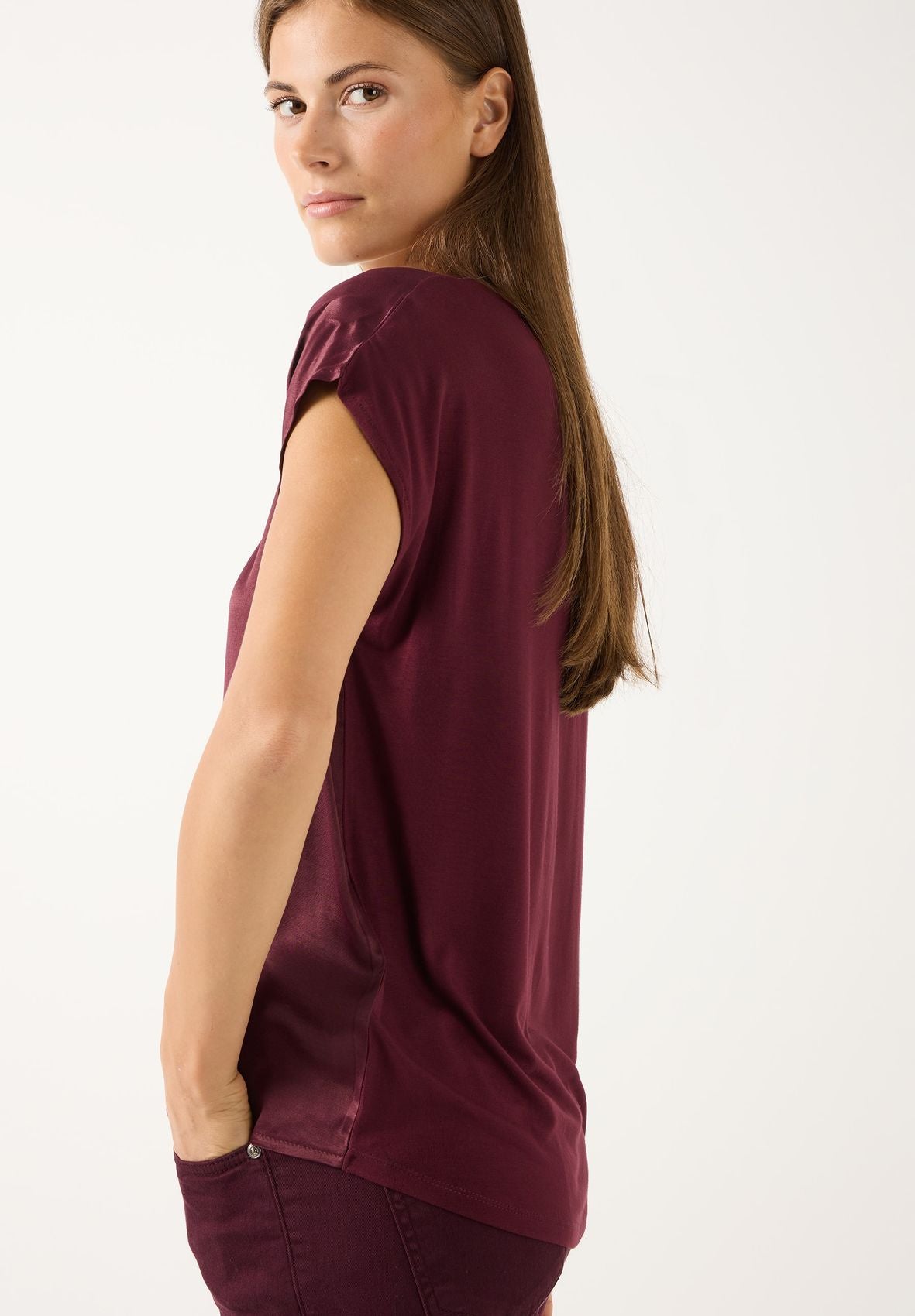 Shirt mit Satinfront