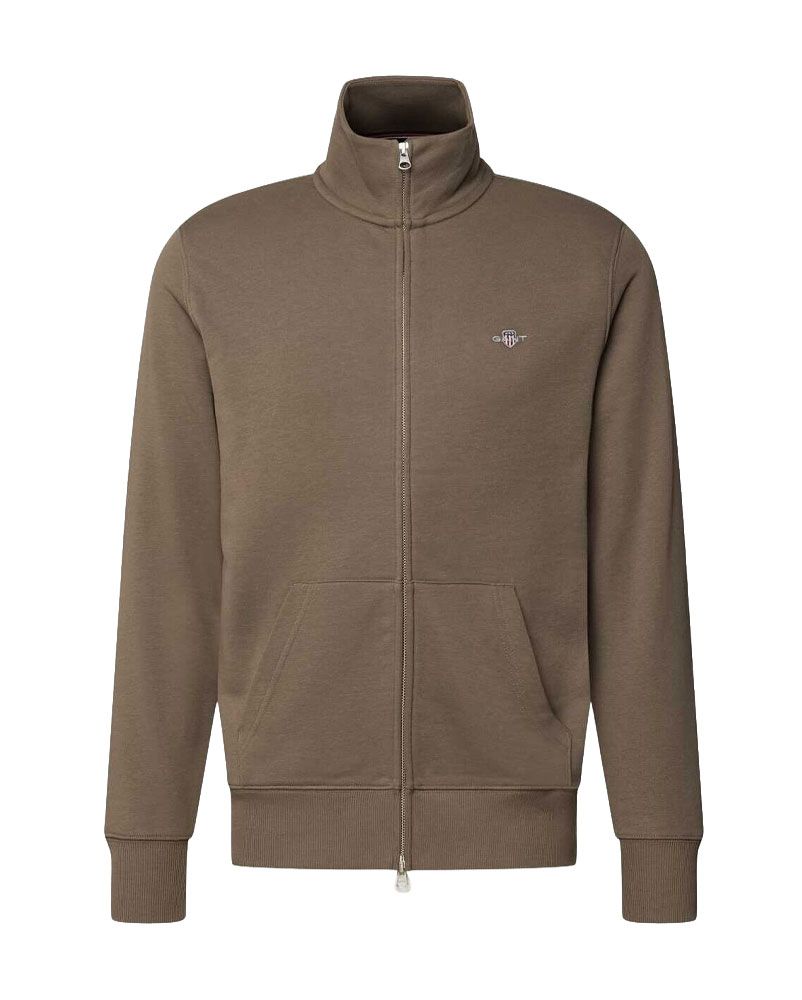 Sweatjacke mit Wappen-Logostickerei