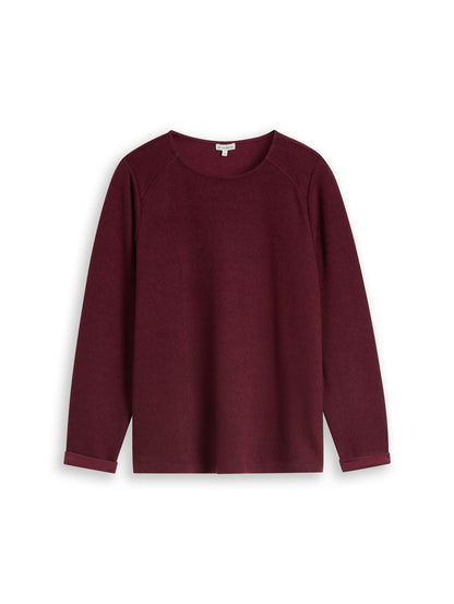 Plus Size - Cosy Sweatshirt mit Melange-Optik