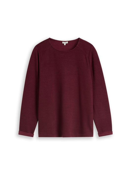 Plus Size - Cosy Sweatshirt mit Melange-Optik