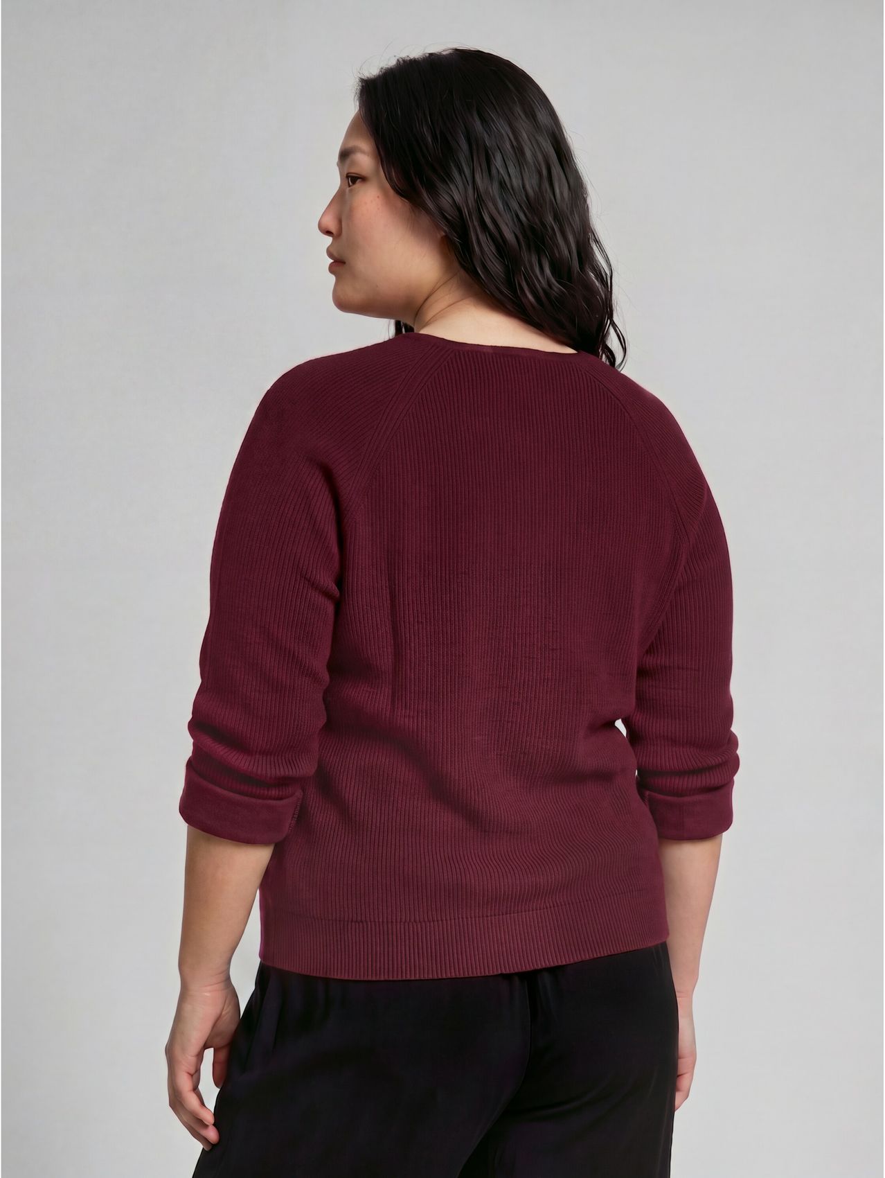 Plus Size - Cosy Sweatshirt mit Melange-Optik