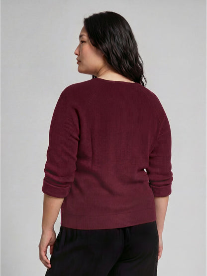 Plus Size - Cosy Sweatshirt mit Melange-Optik