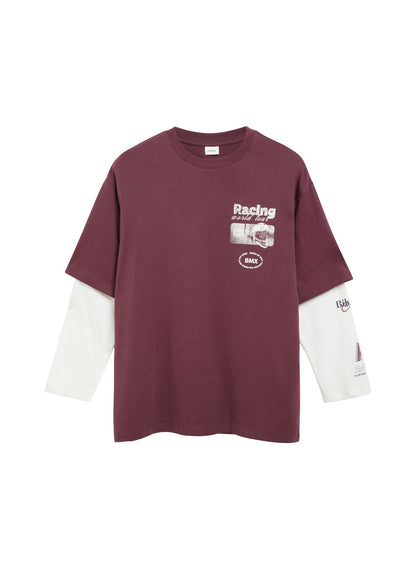 OLIVER TWIST Oversize Longsleeve im 2in1-Look