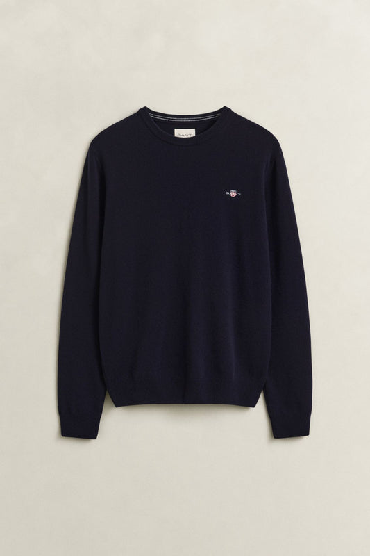 Rundhalspullover aus Lambswool