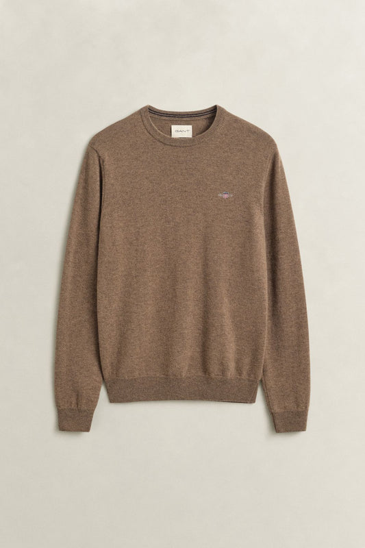 Rundhalspullover aus Lambswool
