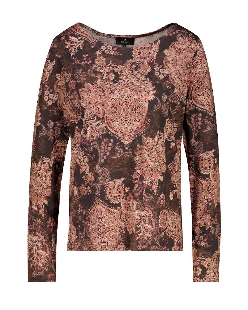 Langarm-Shirt mit Paisleymuster