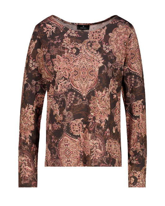Langarm-Shirt mit Paisleymuster