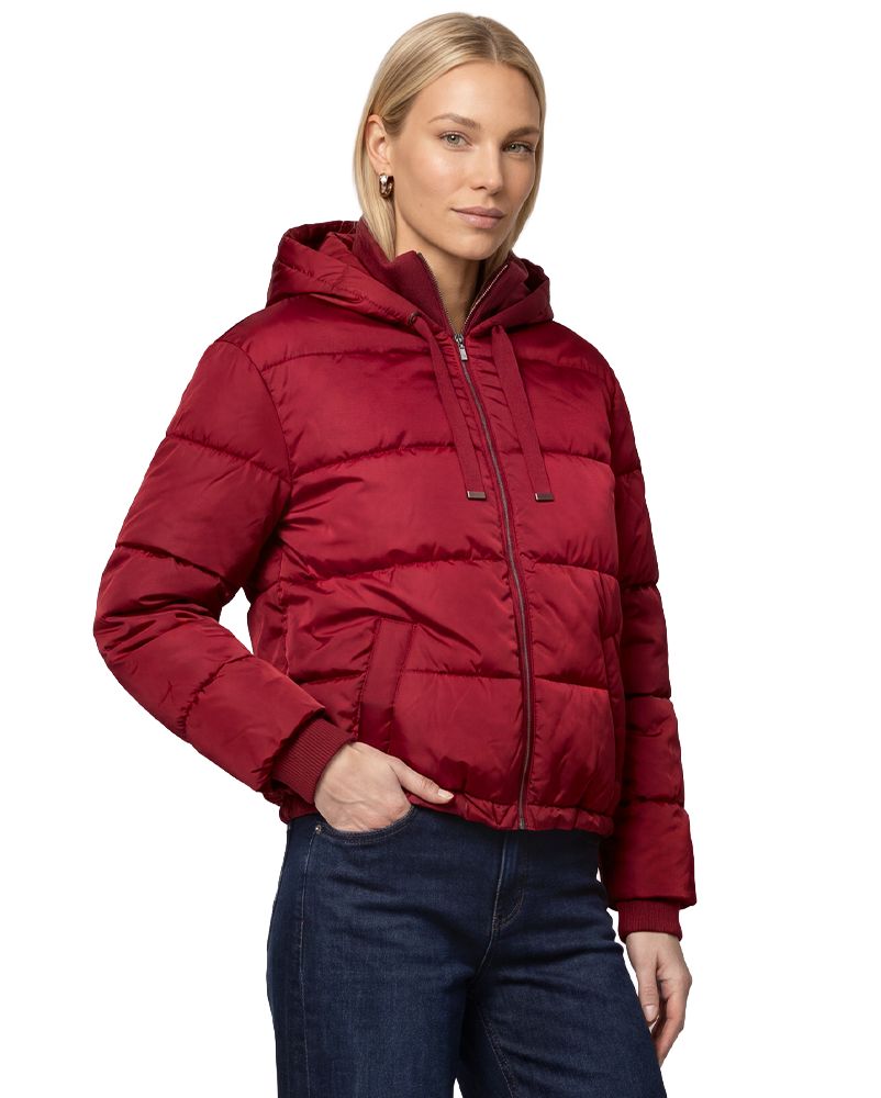 Steppjacke mit Kapuze