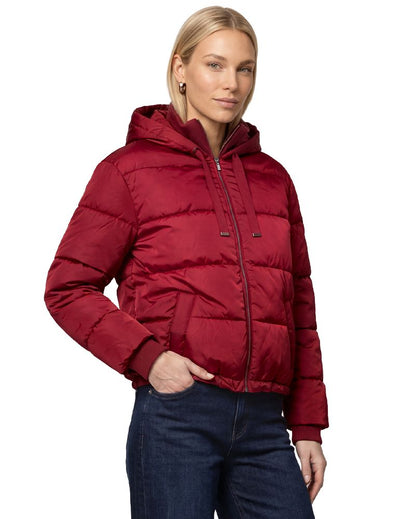 Steppjacke mit Kapuze