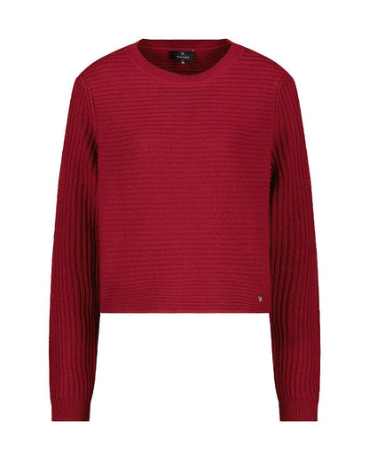 Strickpullover mit Rippstruktur