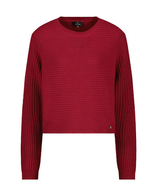 Strickpullover mit Rippstruktur